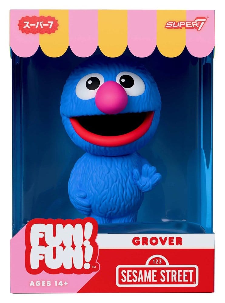 🧪 LAB | SU ORDINAZIONE Sesame Street Fun! Fun! Soft Vinyl Figur Wave 01 - Grover 18 cm