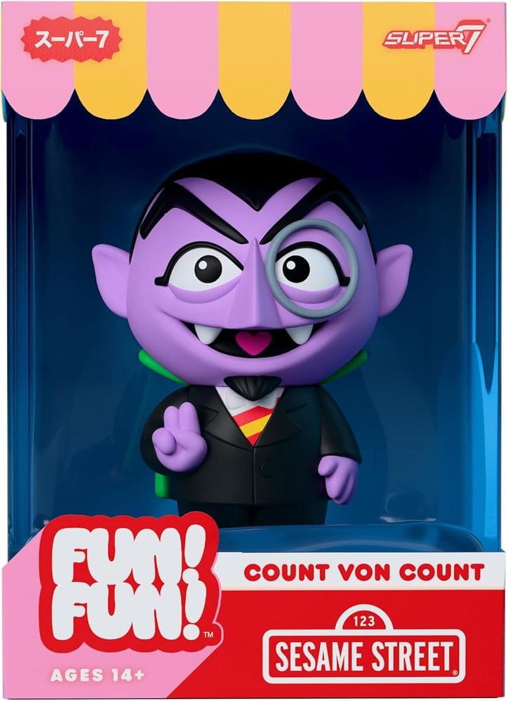 🧪 LAB | SU ORDINAZIONE Sesame Street Fun! Fun! Vinyl Figure Wave 01 - Count von Count 18 cm