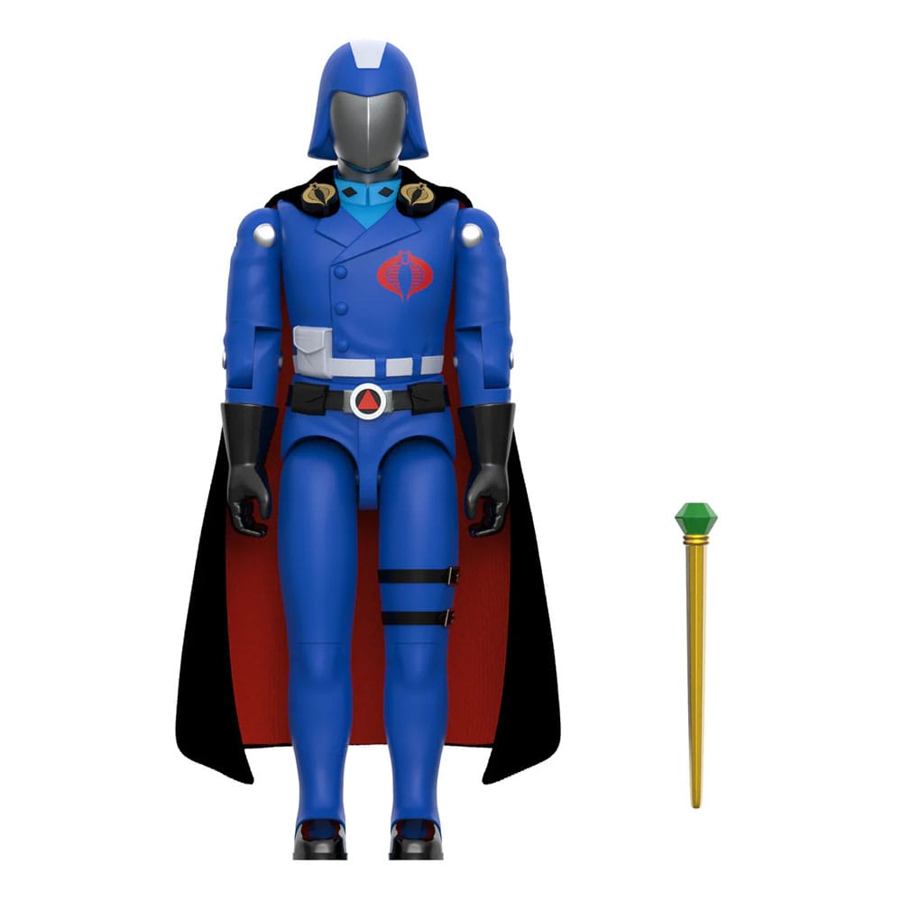 🧪 LAB | SU ORDINAZIONE GI Joe ReAction+ Action Figure Wave 06 Cobra Commander (Movie, Black Cape) 10 cm