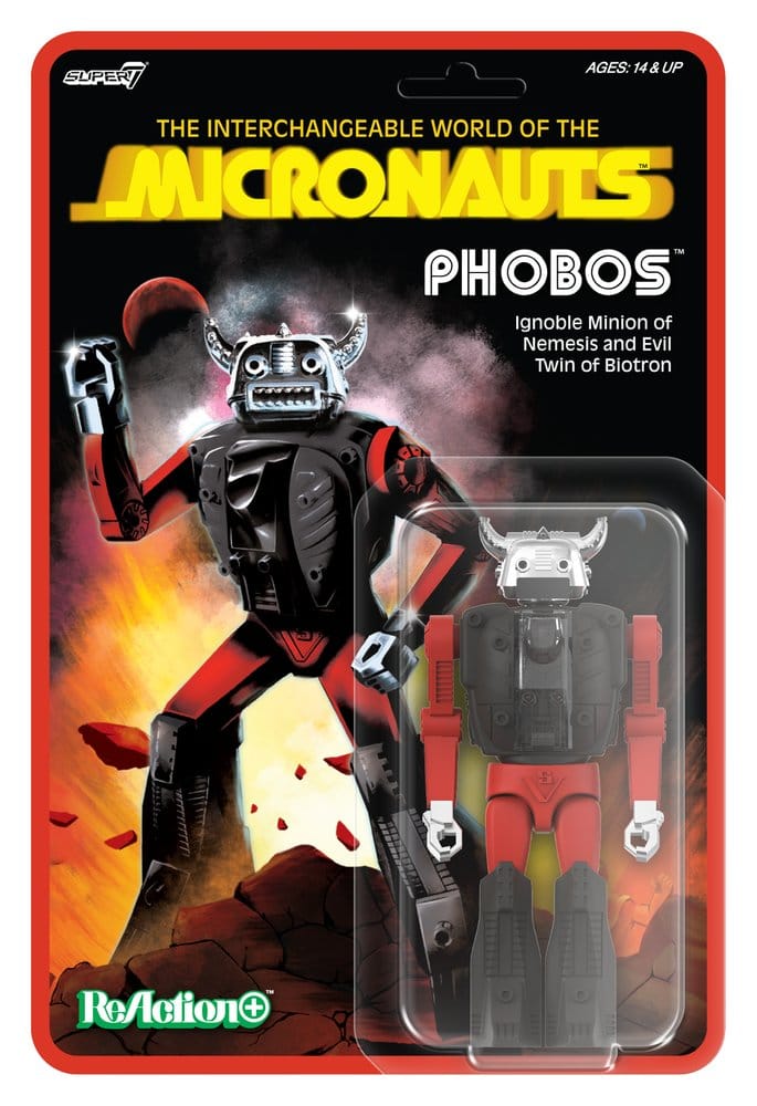 🧪 LAB | SU ORDINAZIONE Micronauts ReAction+ Action Figure Wave 04 Phobos