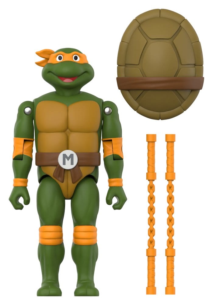 🧪 LAB | PREORDINE+ 11/2026 Teenage Mutant Ninja Turtles ReAction+ Action Figure Wave 02 Michelangelo