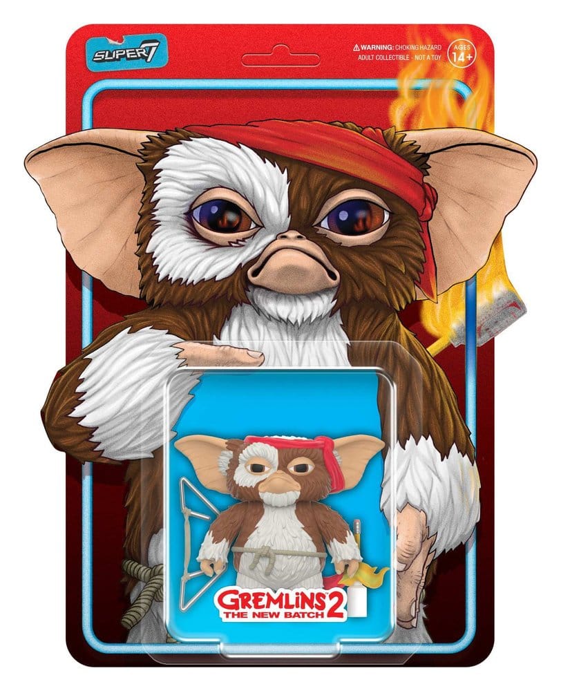 🧪 LAB | SU ORDINAZIONE Gremlins ReAction Action Figure Gizmo (Battle Ready Character Card) 23 cm
