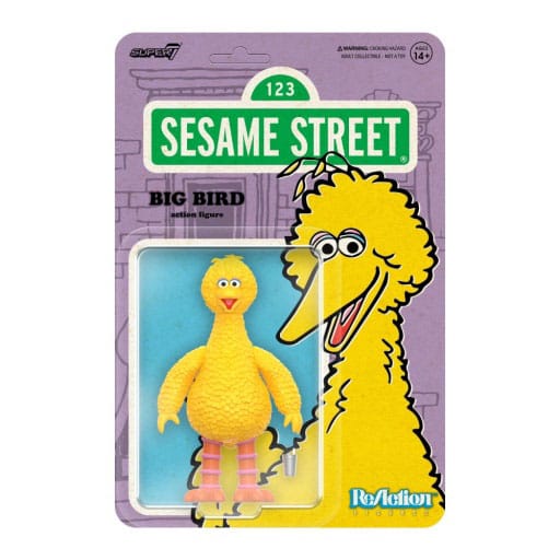 SU ORDINAZIONE Sesame Street ReAction Action Figure Wave 03 Big Bird 10 cm
