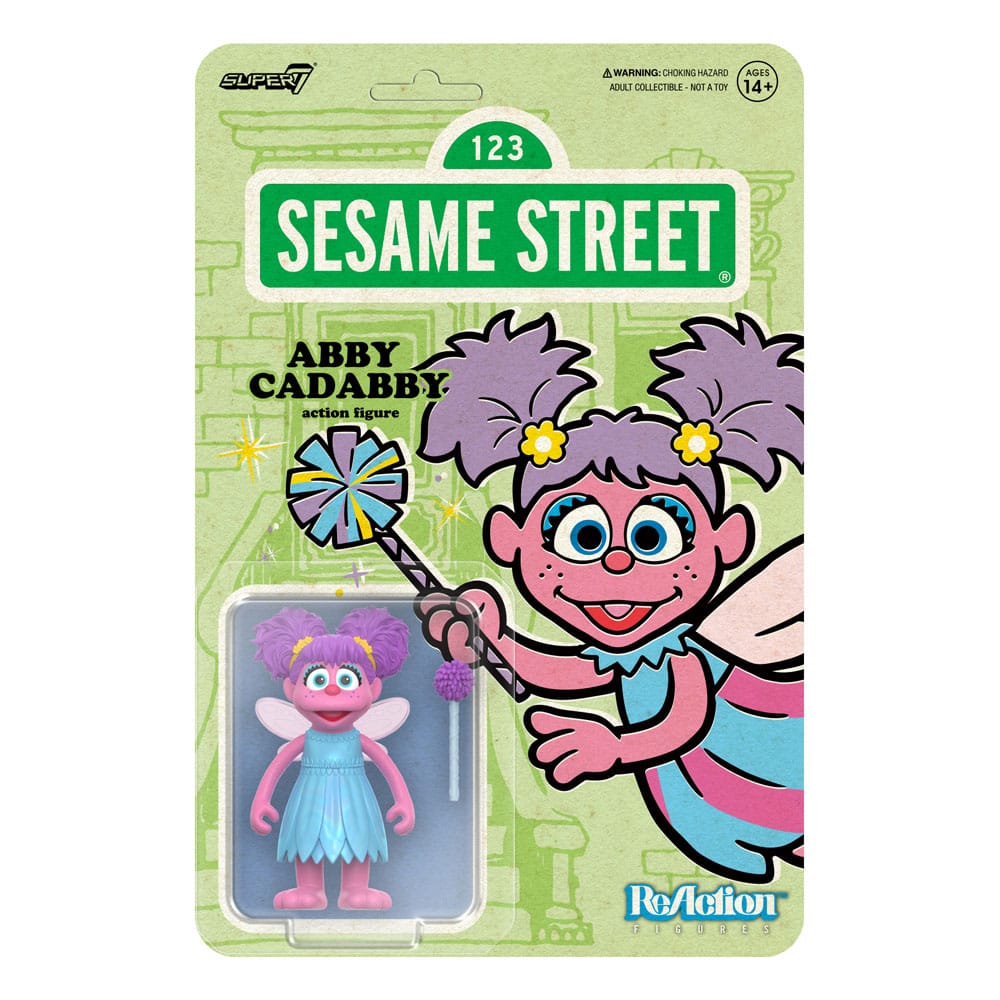 🧪 LAB | SU ORDINAZIONE Sesame Street ReAction Action Figure Wave 05 Abby Cadabby 10 cm