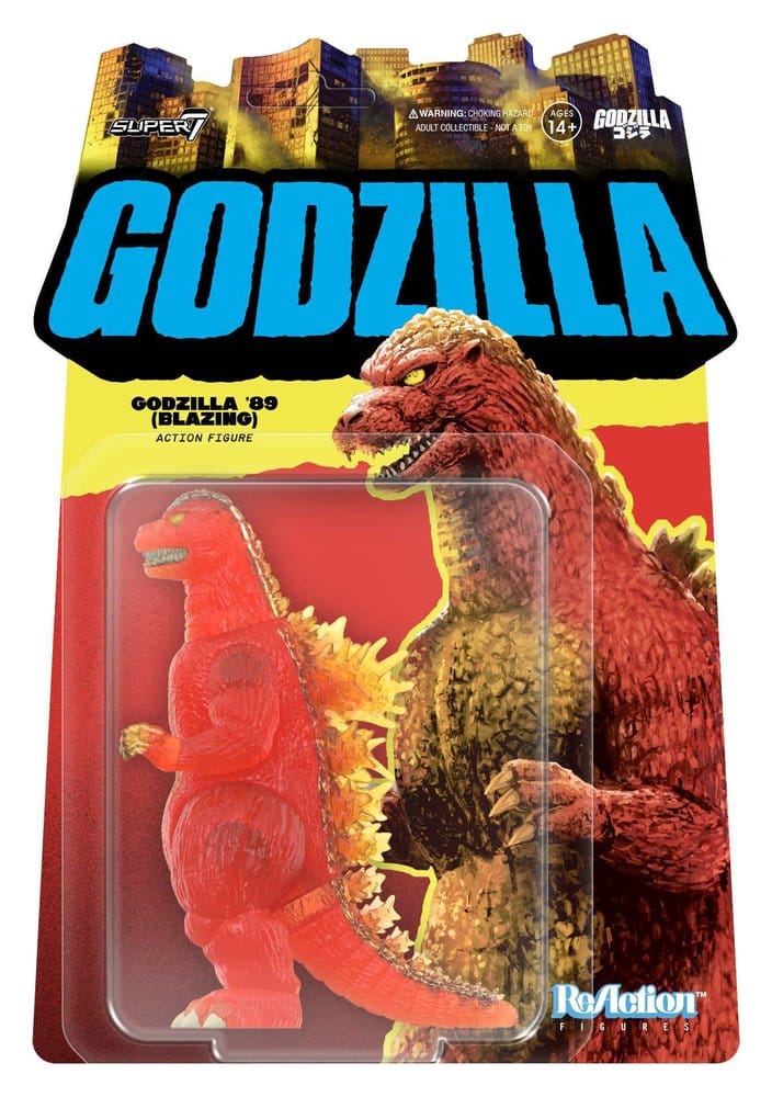 🧪 LAB | SU ORDINAZIONE Godzilla Toho ReAction Action Figure Godzilla - 1989 (Blazing) 10 cm
