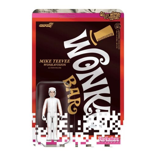 AUF BESTELLUNG HERGESTELLT Willy Wonka und die Schokoladenfabrik (1971) ReAction Actionfigur Wave 03 Mike Teevee (Weißer Anzug) 10 cm *SONDERPREIS*