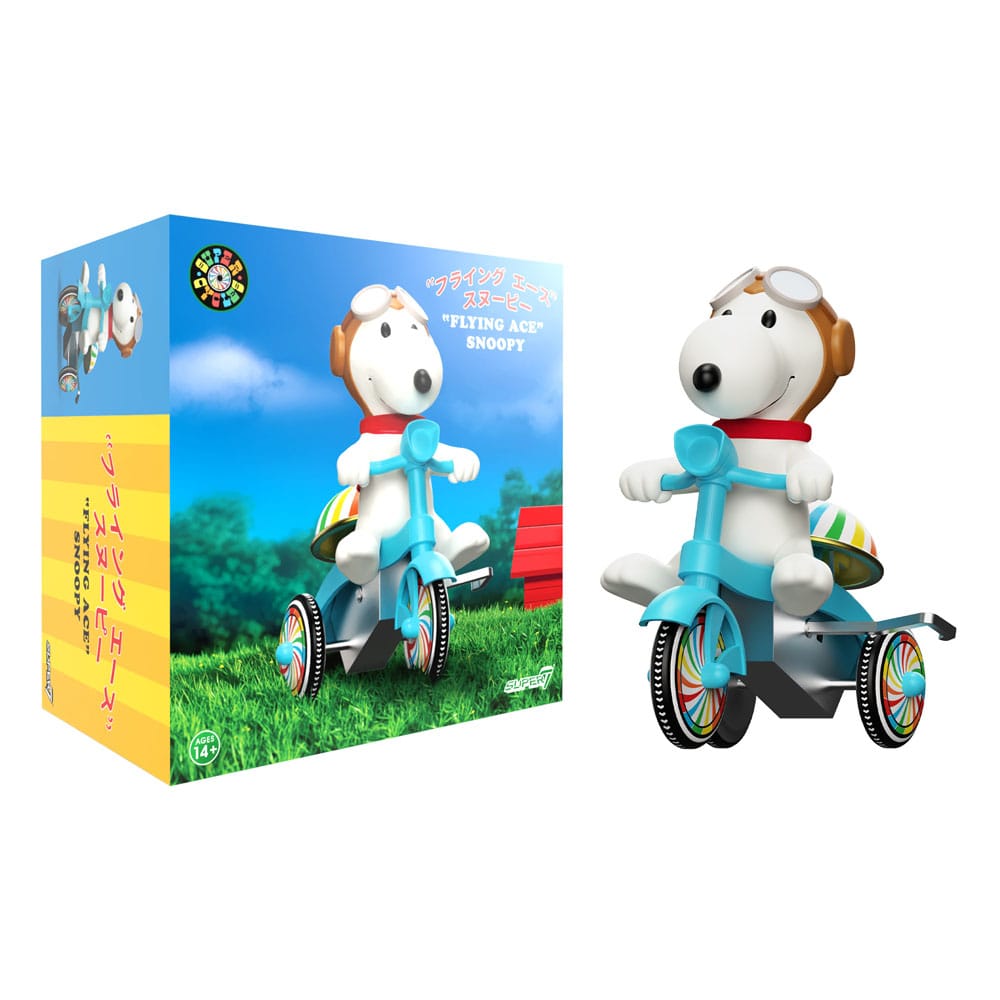 🧪 LAB | SU ORDINAZIONE Peanuts Super Cycles Action Figure Snoopy Flying Ace 13 cm