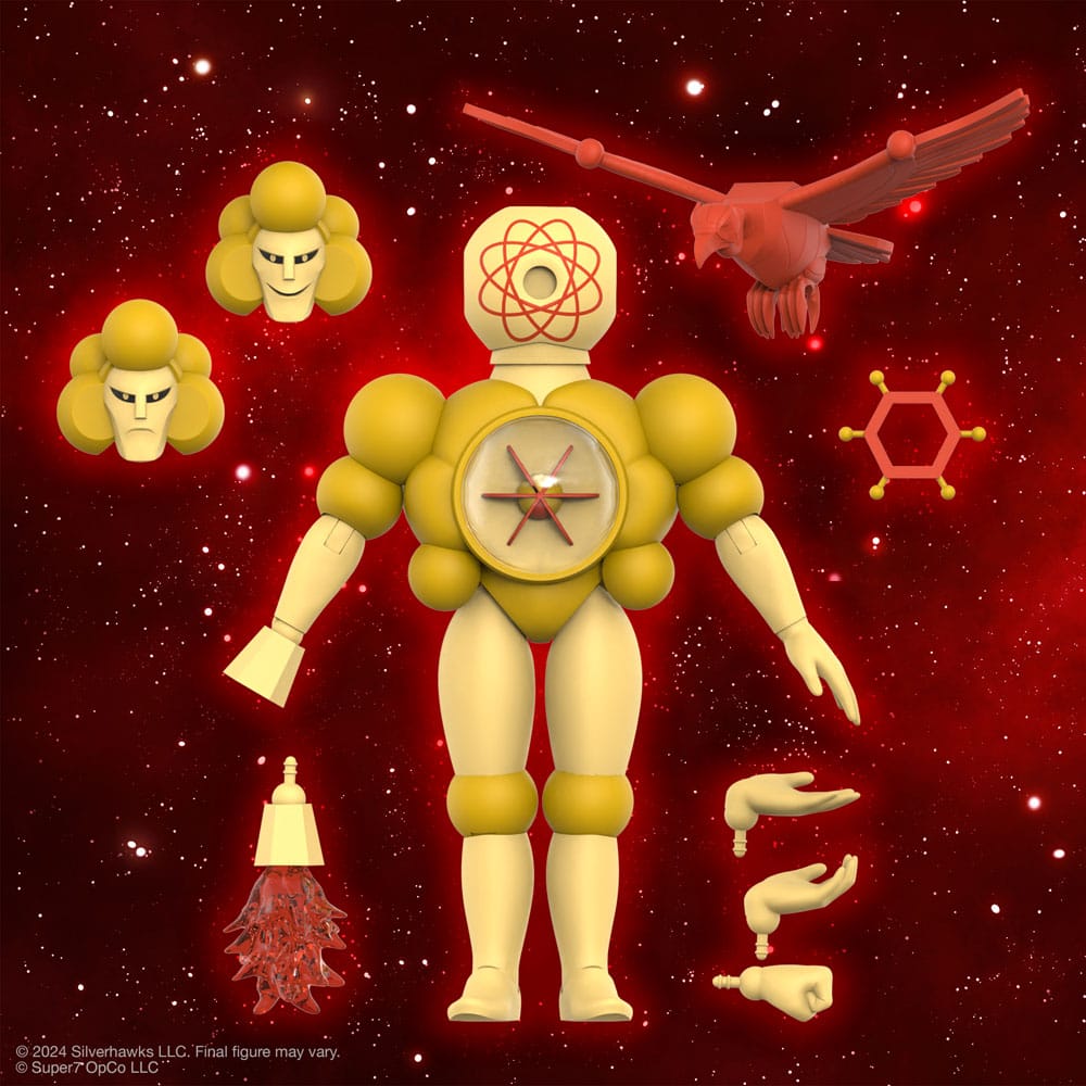 🧪 LAB | SU ORDINAZIONE SilverHawks Ultimates Action Figure Mo-Lec-U-Lar (Toy Version) 18 cm