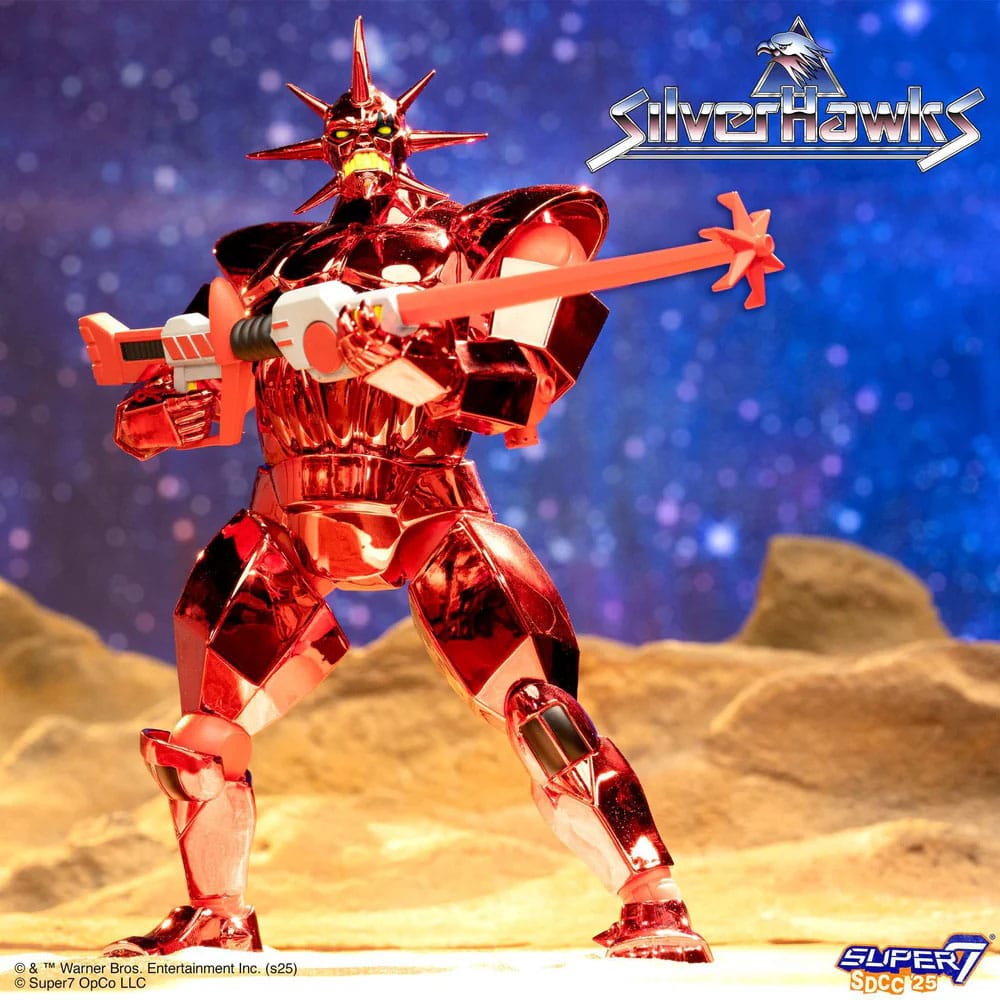 🧪 LAB | SU ORDINAZIONE SilverHawks Ultimates Action Figure Mon*Star Metallic Vac Metal 18 cm