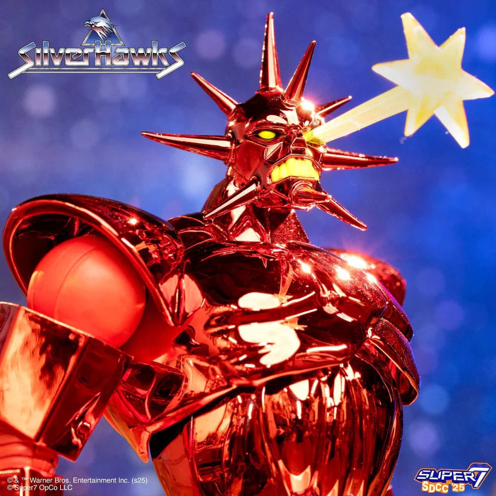 🧪 LAB | SU ORDINAZIONE SilverHawks Ultimates Action Figure Mon*Star Metallic Vac Metal 18 cm