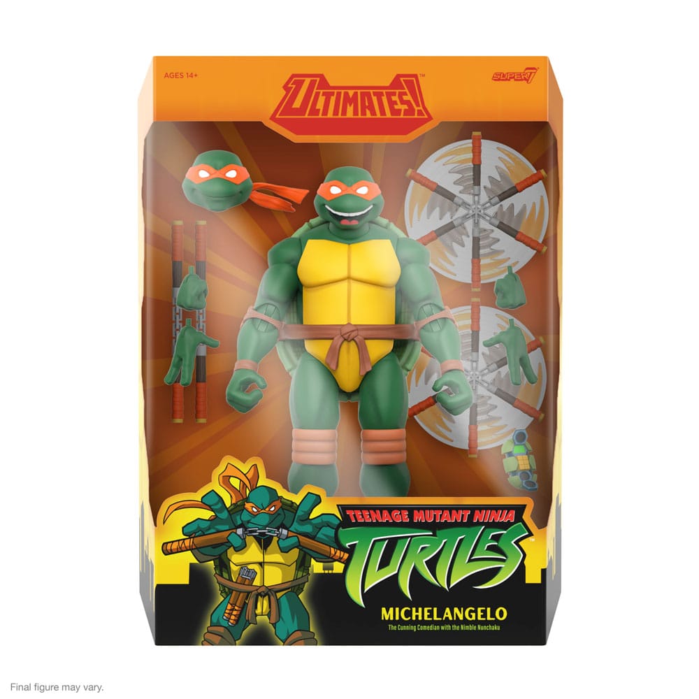 🧪 LAB | SU ORDINAZIONE Teenage Mutant Ninja Turtles Ultimates Action Figure Wave 12 Michelangelo 18 cm