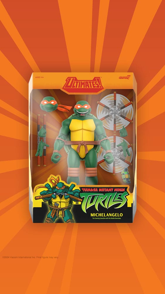 🧪 LAB | SU ORDINAZIONE Teenage Mutant Ninja Turtles Ultimates Action Figure Wave 12 Michelangelo 18 cm