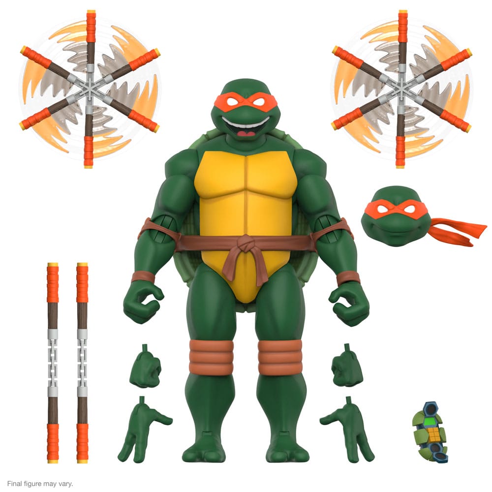 🧪 LAB | SU ORDINAZIONE Teenage Mutant Ninja Turtles Ultimates Action Figure Wave 12 Michelangelo 18 cm