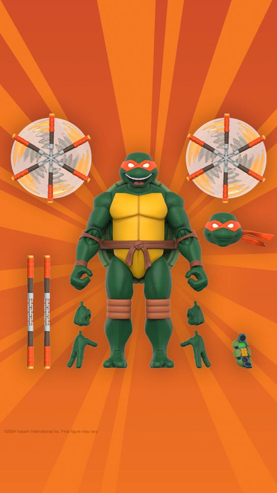 🧪 LAB | SU ORDINAZIONE Teenage Mutant Ninja Turtles Ultimates Action Figure Wave 12 Michelangelo 18 cm