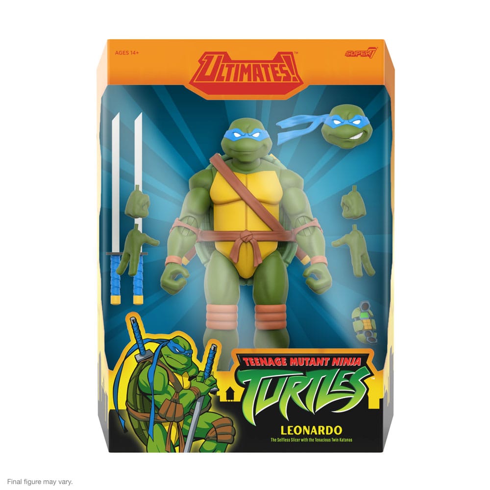 🧪 LAB | SU ORDINAZIONE Teenage Mutant Ninja Turtles Ultimates Action Figure Wave 12 Leonardo 18 cm