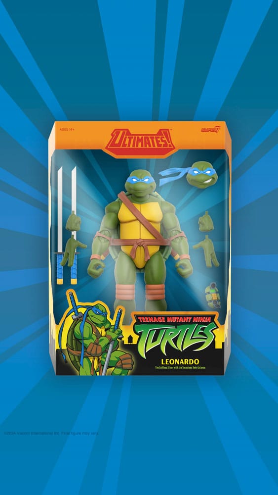 🧪 LAB | SU ORDINAZIONE Teenage Mutant Ninja Turtles Ultimates Action Figure Wave 12 Leonardo 18 cm