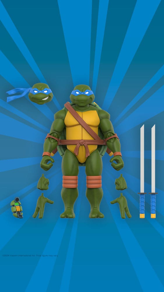 🧪 LAB | SU ORDINAZIONE Teenage Mutant Ninja Turtles Ultimates Action Figure Wave 12 Leonardo 18 cm