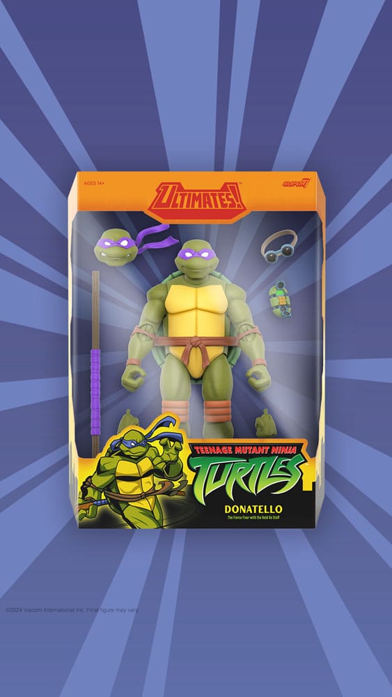 🧪 LAB | SU ORDINAZIONE Teenage Mutant Ninja Turtles Ultimates Action Figure Wave 12 Donatello 18 cm