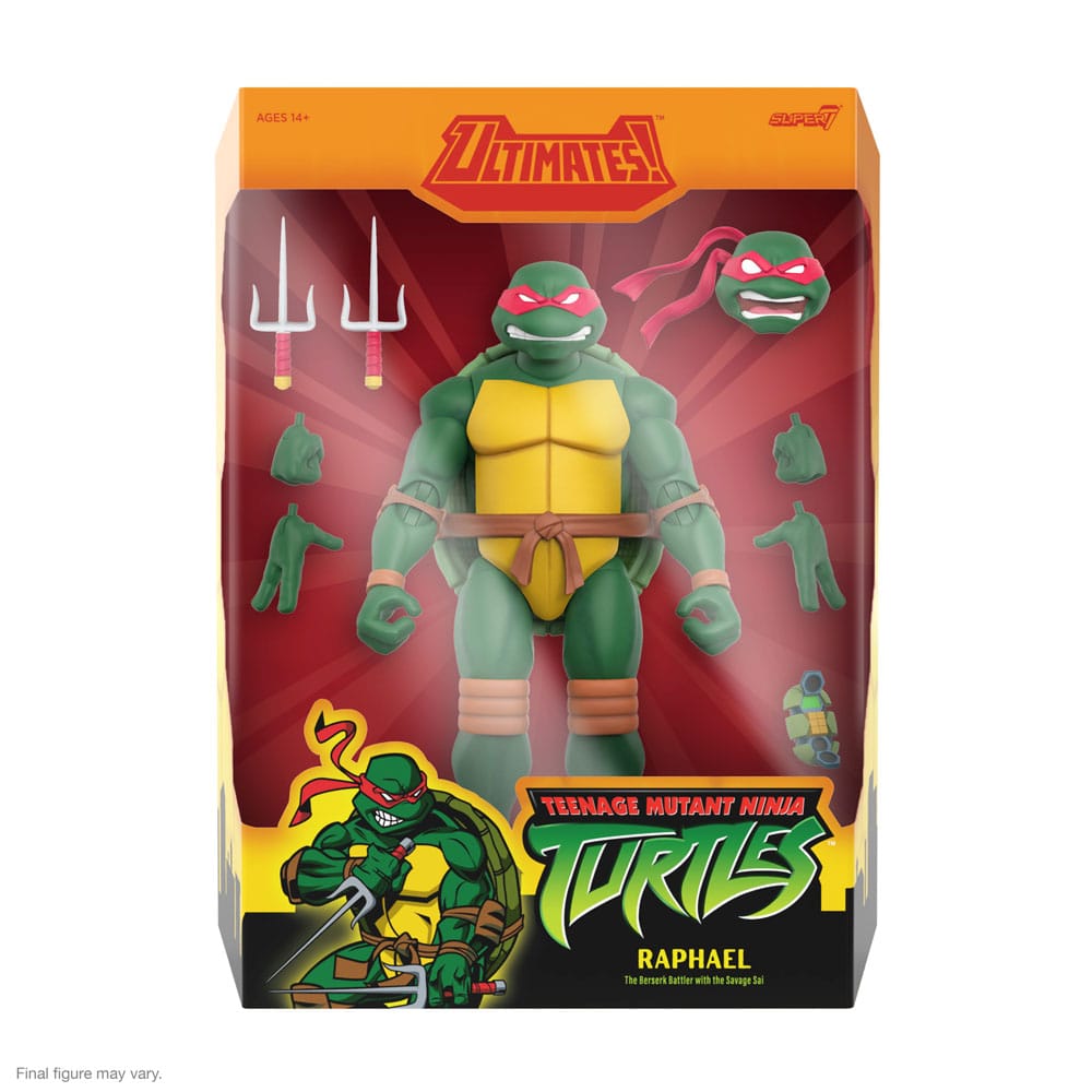 🧪 LAB | SU ORDINAZIONE Teenage Mutant Ninja Turtles Ultimates Action Figure Wave 12 Raphael 18 cm