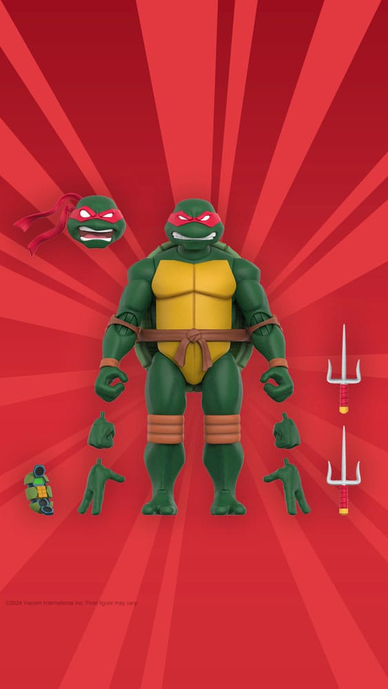 🧪 LAB | SU ORDINAZIONE Teenage Mutant Ninja Turtles Ultimates Action Figure Wave 12 Raphael 18 cm