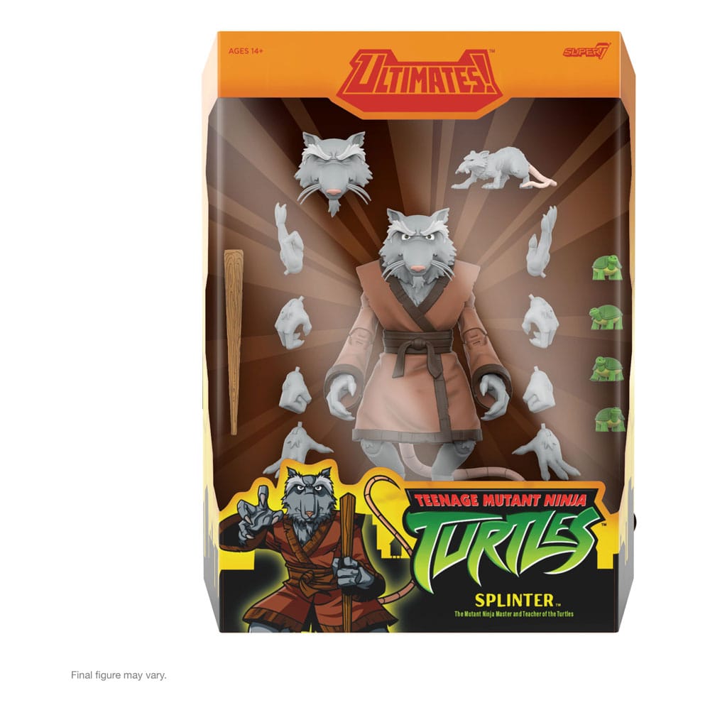🧪 LAB | SU ORDINAZIONE Teenage Mutant Ninja Turtles Ultimates Action Figure Wave 13 Splinter 18 cm