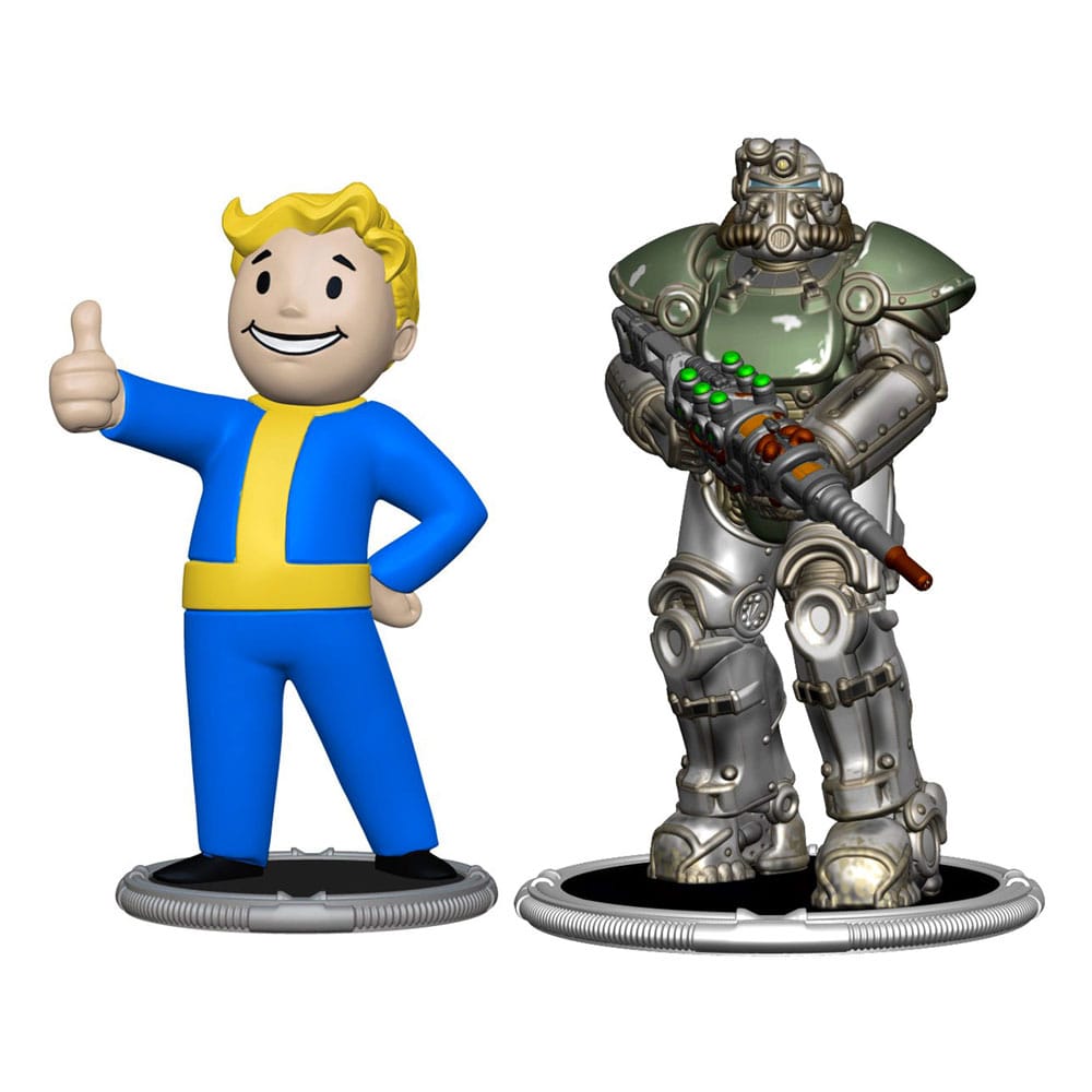 SU ORDINAZIONE Fallout Mini Figures 2-Pack Set F Raider & Vault Boy (Strong) 7 cm