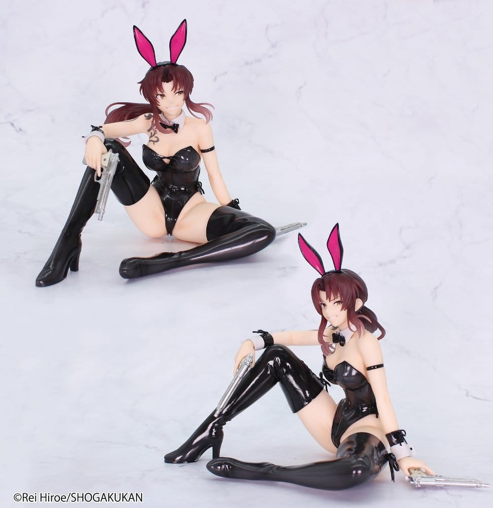 SU ORDINAZIONE Black Lagoon One-Seventh Carat PVC Statue 1/7 Revy Bunny Ver. 16 cm