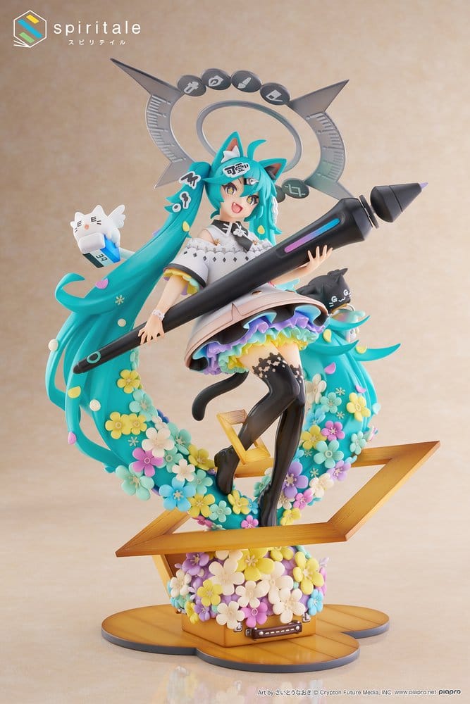 PREORDINE+ 01/2027 (NON CANCELLABILE) Hatsune Miku x Naoki Saito PVC Statue 1/7 My Figure Making! The Painter Ver. 34 cm