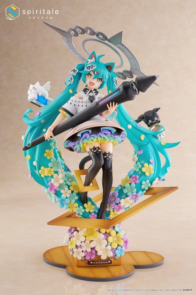 PREORDINE+ CHIUSO 01/2027 (NON CANCELLABILE) Hatsune Miku x Naoki Saito PVC Statue 1/7 My Figure Making! The Painter Ver. 34 cm