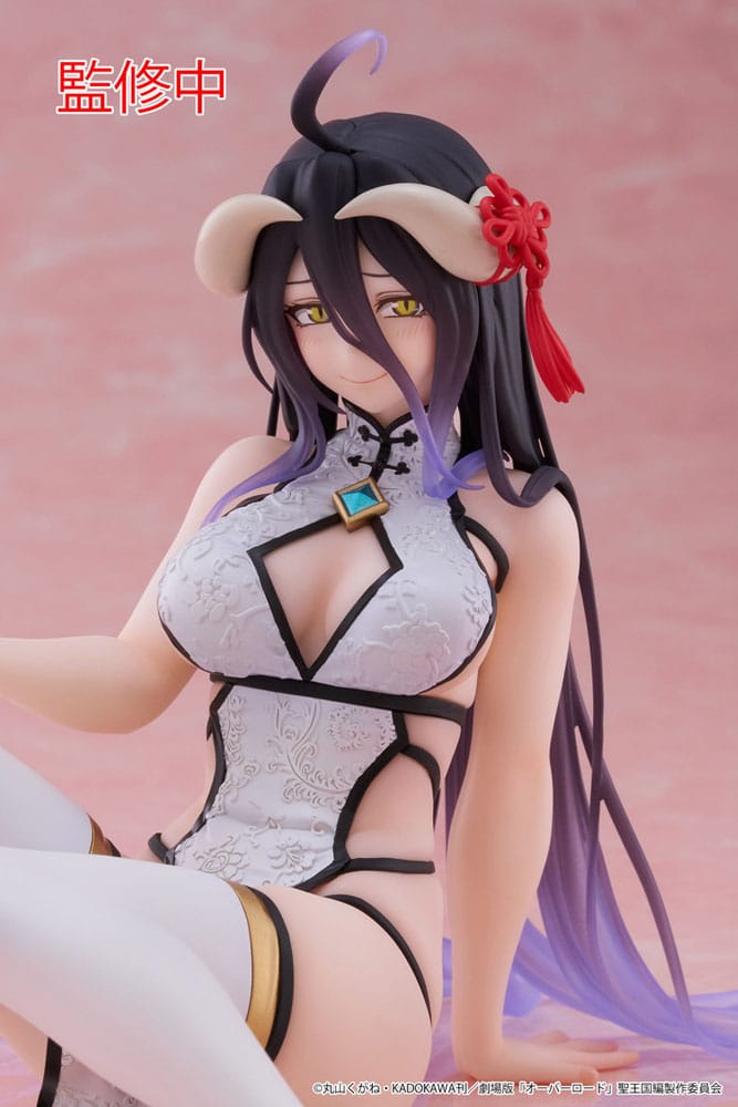 PREORDINE ESAURITO Overlord PVC Statue Desktop Cute Figure Albedo Chinese Dress Ver. 13 cm (H)
