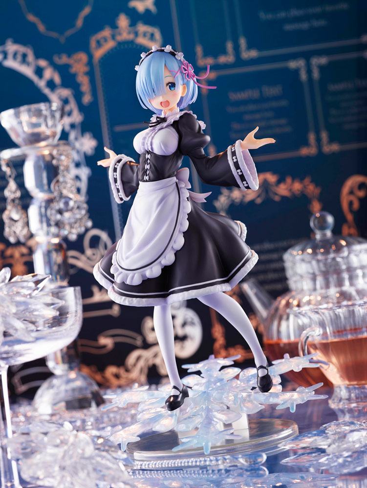 IN STOCK (Scatola Danneggiata) Re:Zero PVC Statue AMP Rem Winter Maid Image Ver. 23 cm