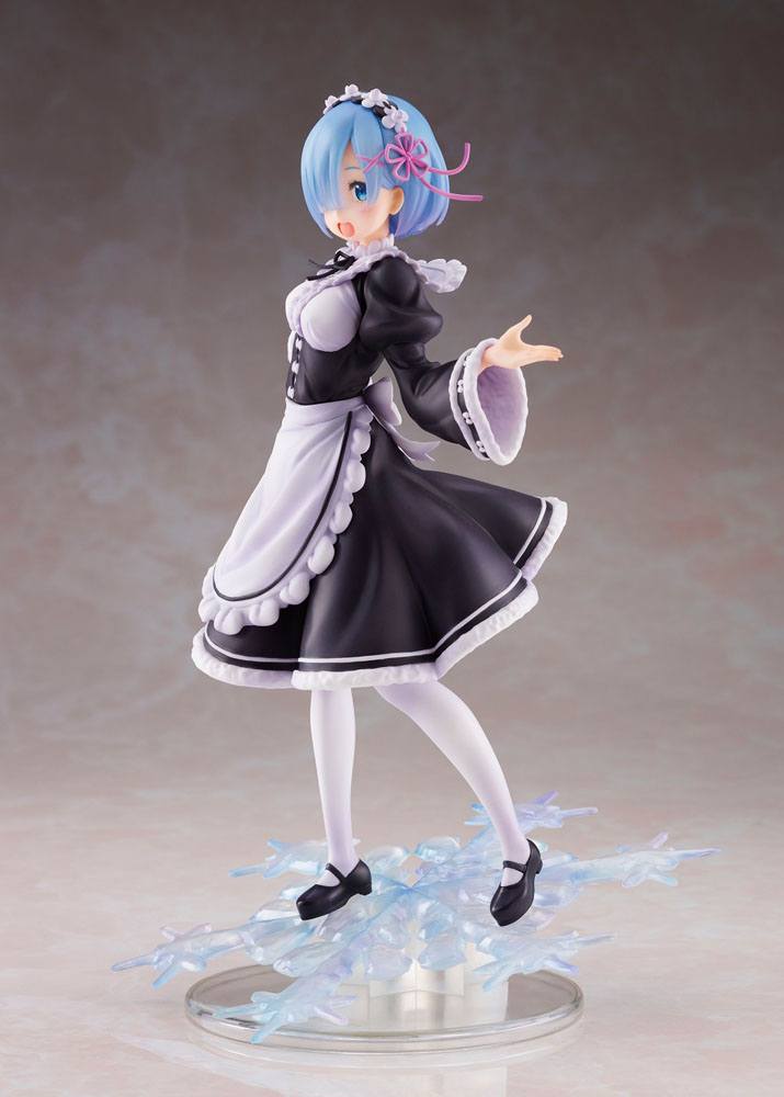 IN STOCK (Scatola Danneggiata) Re:Zero PVC Statue AMP Rem Winter Maid Image Ver. 23 cm