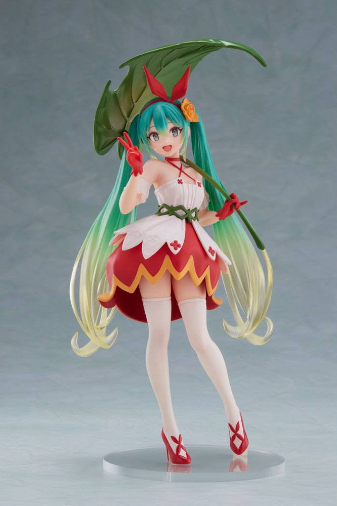 (Scatola Danneggiata) Hatsune Miku Wonderland PVC Statue Hatsune Miku Thumbelina 18 cm
