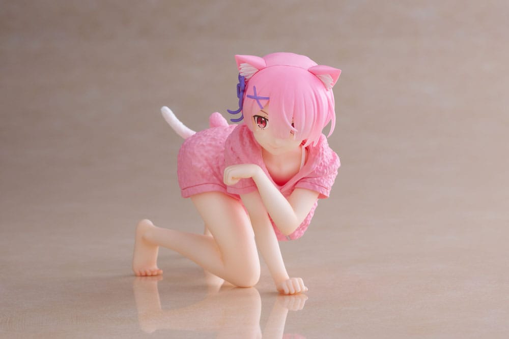 PREORDINE ESAURITO Re:Zero Precious PVC Statue Desktop Cute Figure Ram Cat Roomwear Ver. 13 cm