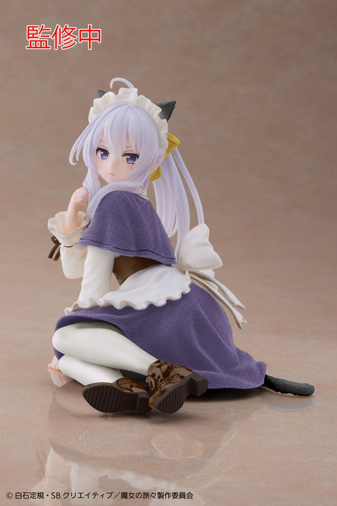 SU ORDINAZIONE Wandering Witch: The Journey of Elaina PVC Statue Elaina Cat Maid Ver. Renewal Edition 18 cm ESAURITO