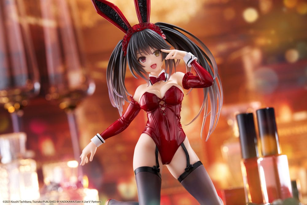 MADE TO ORDER Date A Live V PVC Statue Desktop Cute Figure Kurumi Tokisaki Bunny Ver. 13cm