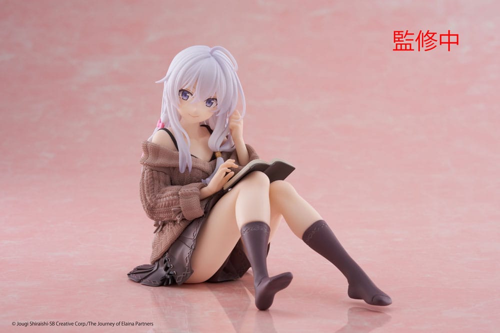 SU ORDINAZIONE Wandering Witch: The Journey of Elaina PVC Statue Desktop Cute Figure Elaina Casual Clothes Ver. 13 cm *PREZZO SPECIALE* ESAURITO