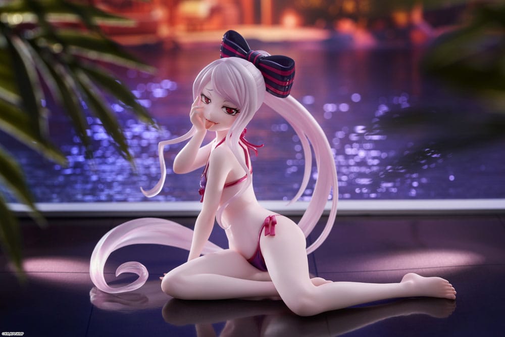 IN STOCK Overlord PVC Statue Desktop Cute Figure Shalltear Swimsuit Ver. 13 cm