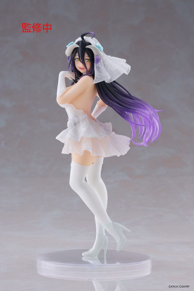 SU ORDINAZIONE Overlord Coreful PVC Statue Albedo Wedding Ver. 18 cm