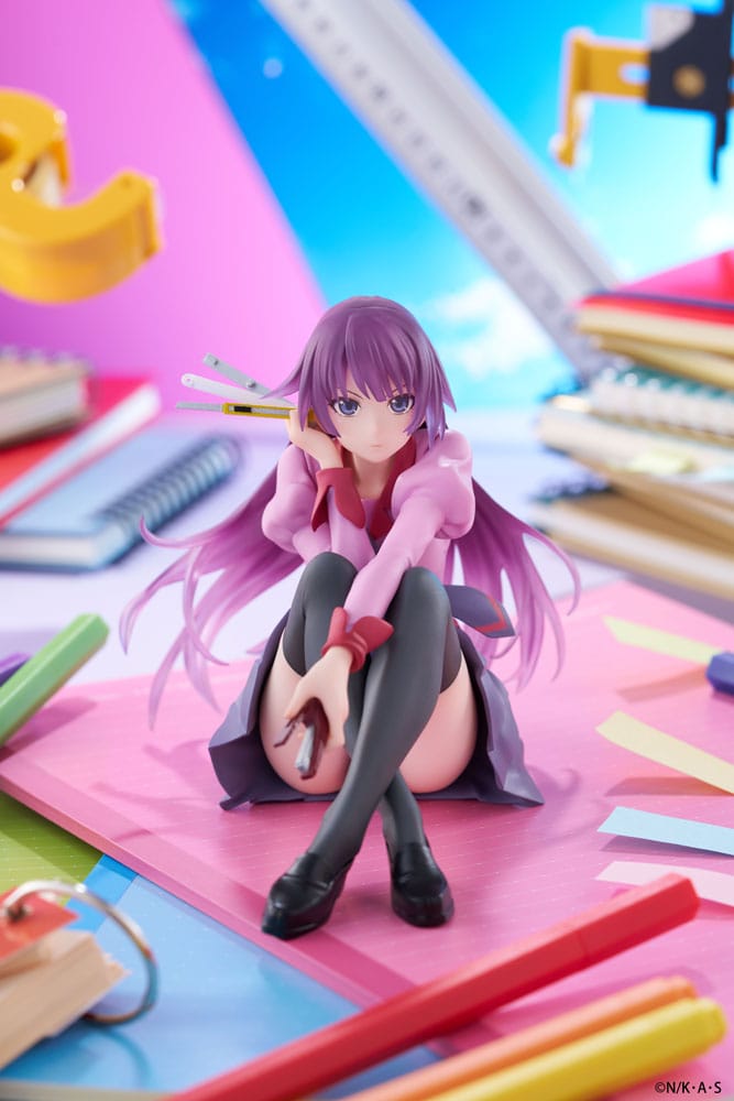 PREORDINE+ 08/2025 Monogatari PVC Statue Desktop Cute Figure Hitagi Senjougahara 13 cm
