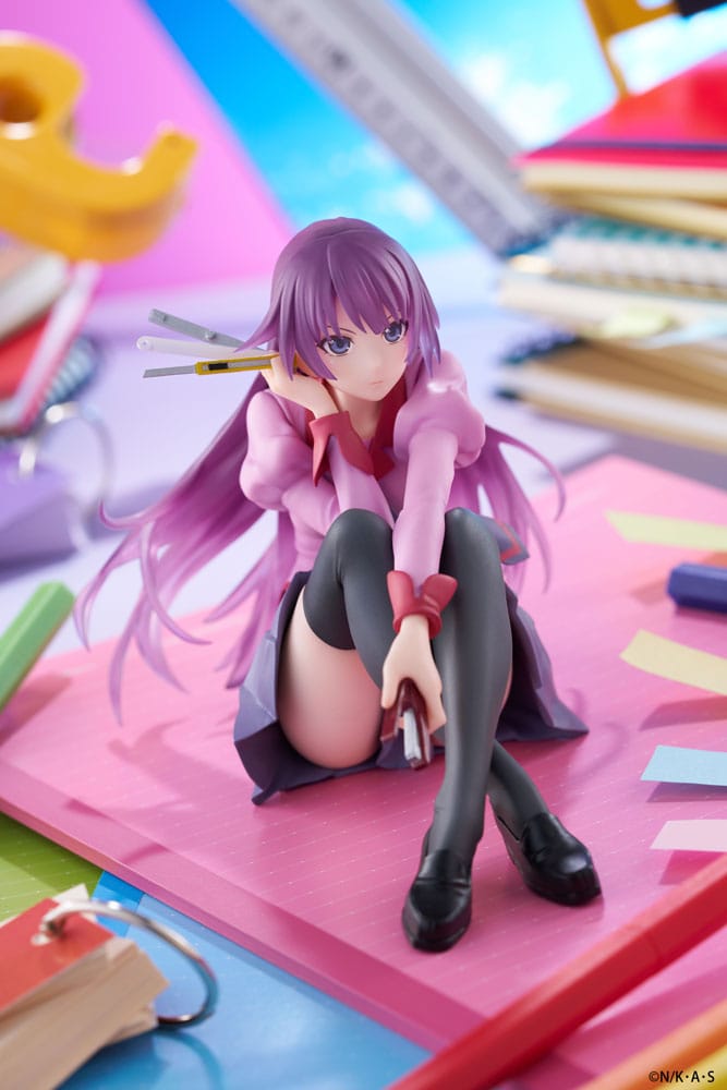 PREORDINE+ 08/2025 Monogatari PVC Statue Desktop Cute Figure Hitagi Senjougahara 13 cm