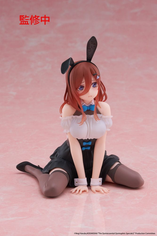 SU ORDINAZIONE The Quintessential Quintuplets 3 PVC Statue Desktop Cute Figure Miku Nakano (Bunny Ver.) 13 cm ESAURITO