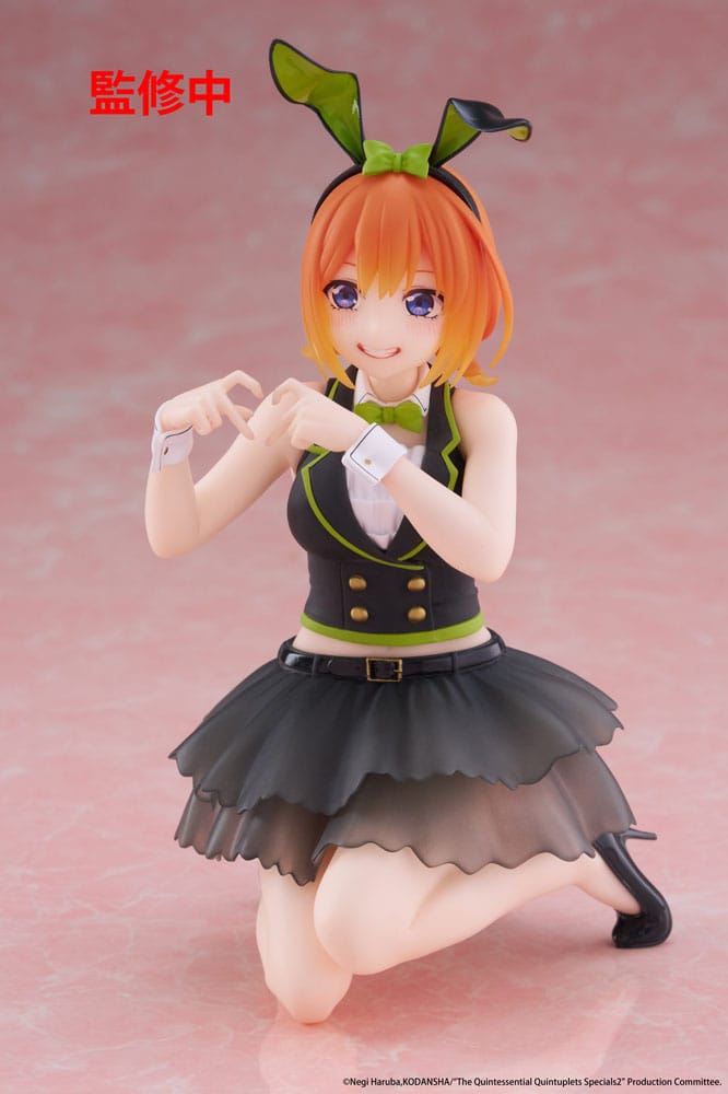 SU ORDINAZIONE The Quintessential Quintuplets 3 PVC Statue Desktop Cute Figure Yotsuba Nakano (Bunny Ver.) 13 cm ESAURITO