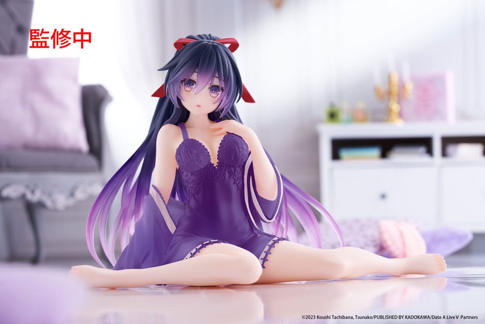 Auf Bestellung gefertigt: Date A Live V PVC-Statue, niedliche Tischfigur von Tohka Yatogami im Nachthemd (Renewed-Version), 13 cm