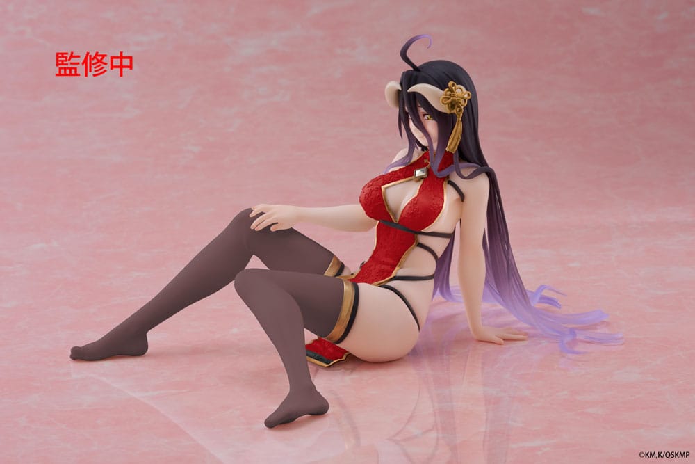 PREORDINE+ 01/2026 Overlord PVC Statue Desktop Cute Figure Albedo Chinese Dress Ver. Renewal 13 cm