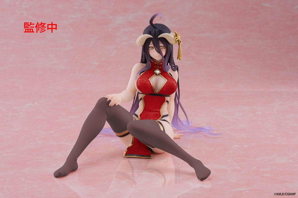 PREORDINE+ 01/2026 Overlord PVC Statue Desktop Cute Figure Albedo Chinese Dress Ver. Renewal 13 cm