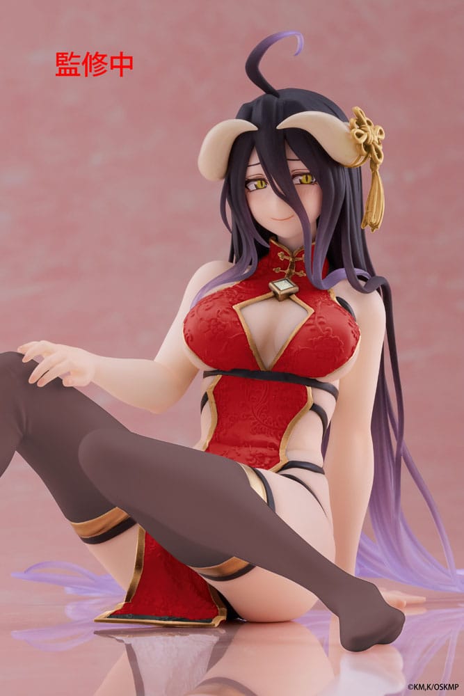 PREORDINE+ 01/2026 Overlord PVC Statue Desktop Cute Figure Albedo Chinese Dress Ver. Renewal 13 cm