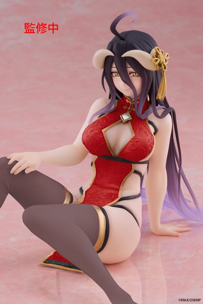 PREORDINE+ 01/2026 Overlord PVC Statue Desktop Cute Figure Albedo Chinese Dress Ver. Renewal 13 cm