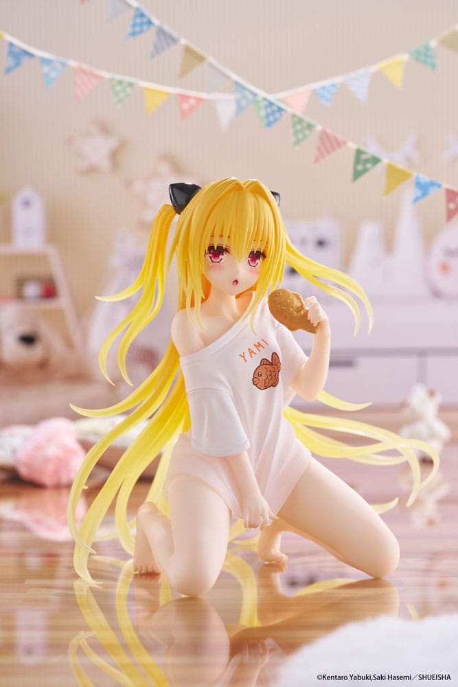 PREORDER+ 02/2026 To Love-Ru Darkness PVC Statue Desktop Cute Figure Golden Darkness Roomwear Ver. 13 cm