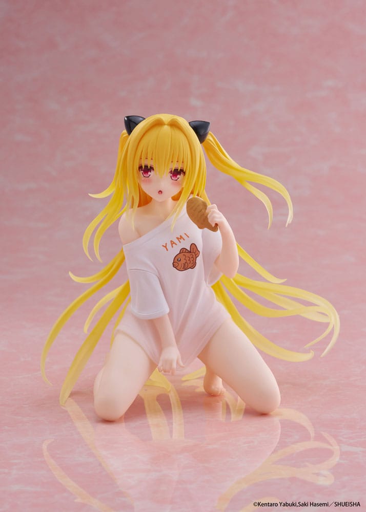PREORDER+ 02/2026 To Love-Ru Darkness PVC Statue Desktop Cute Figure Golden Darkness Roomwear Ver. 13 cm